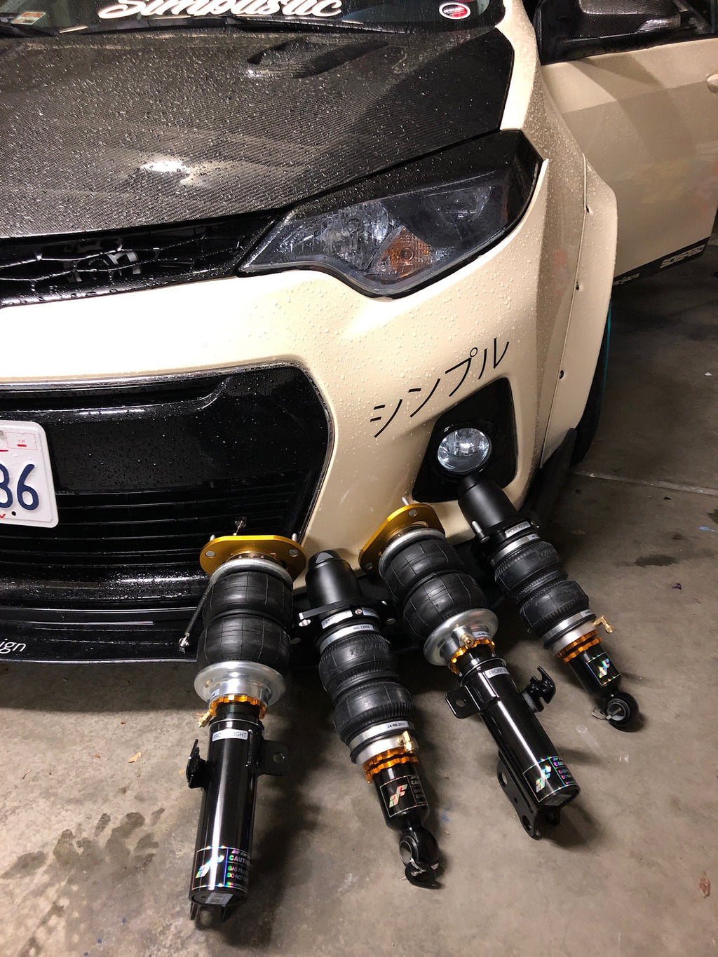 * AIRFORCE SUSPENSION 2006-2018 TOYOTA COROLLA AIRSTRUTS.